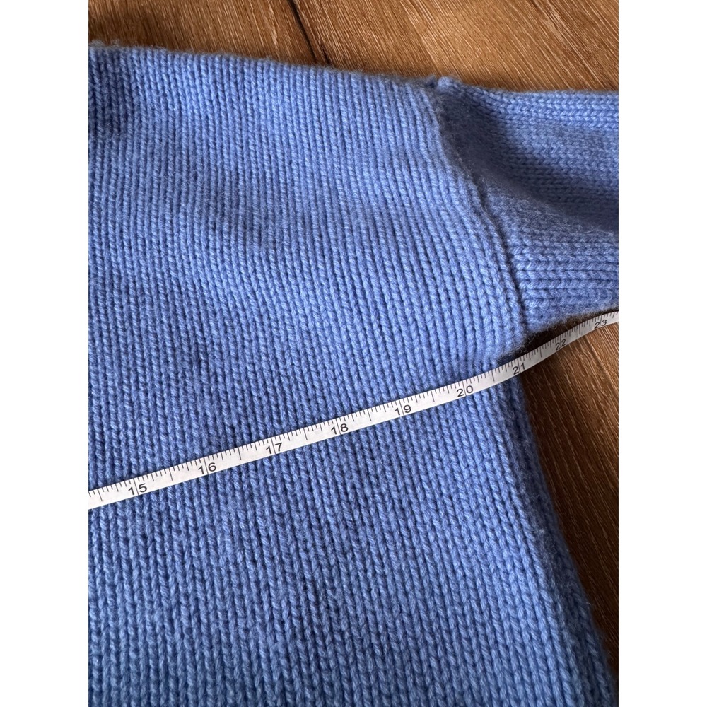 La Ligne Marin Sweater Blue Wool Cashmere Chunky Knit Crewneck Size XS - Picture 9 of 9